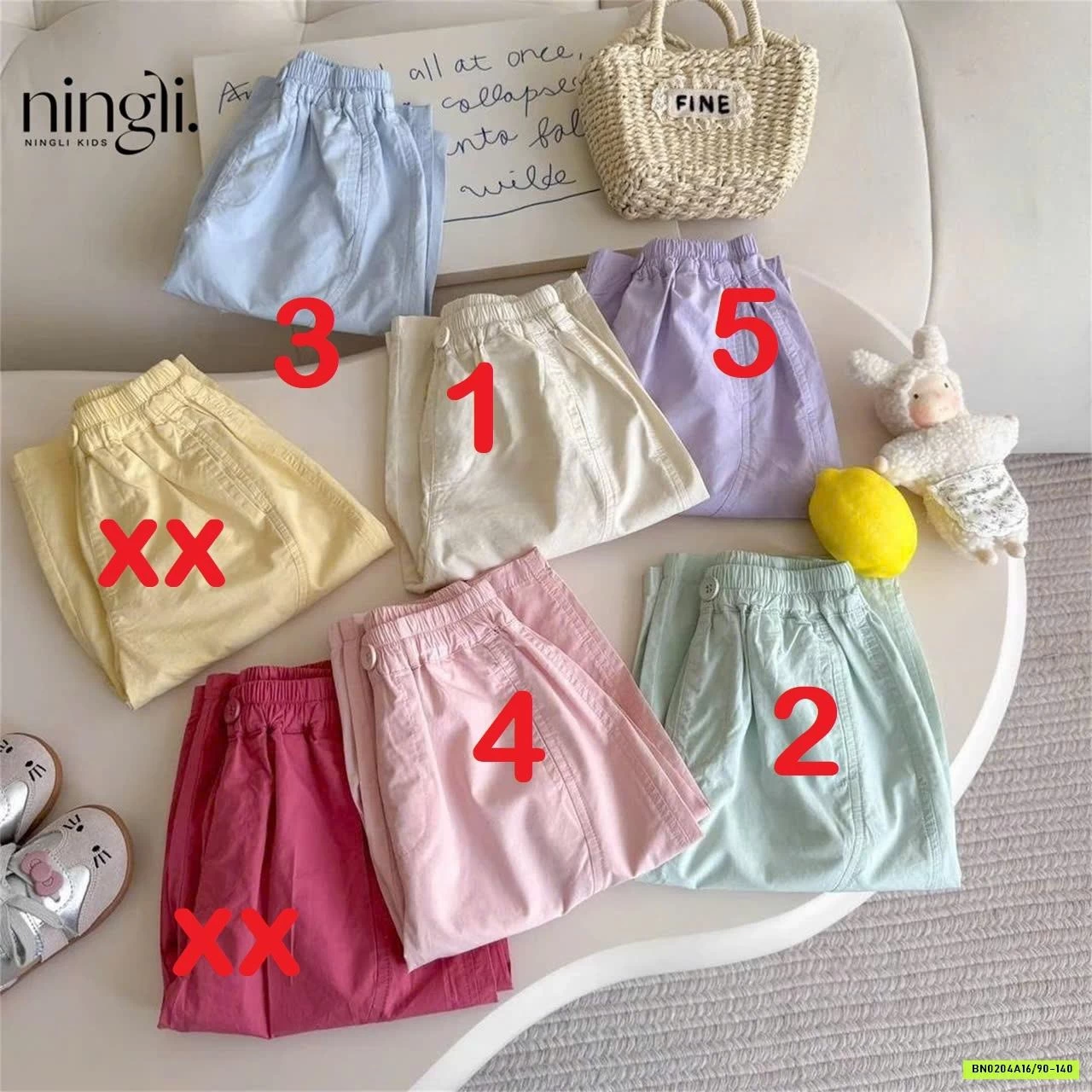 QUẦN BAGGY NINGLI BÉ GÁI