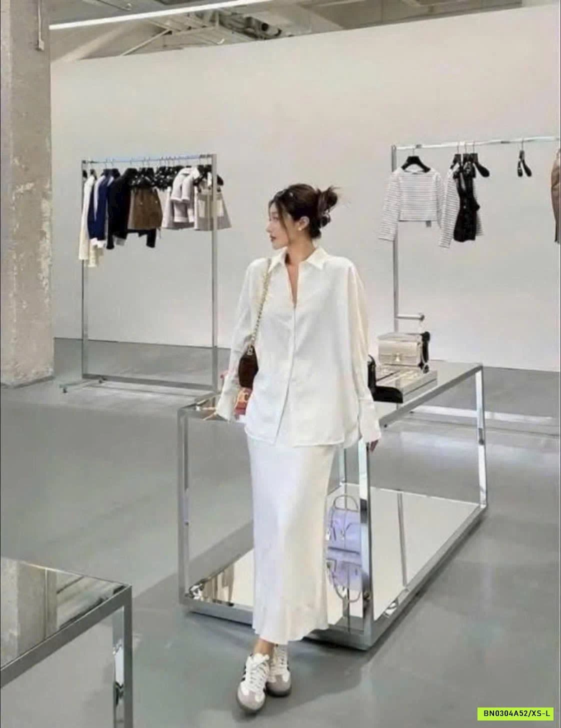 ÁO SƠ MI LỤA SATIN CHO NỮ KASLEAD