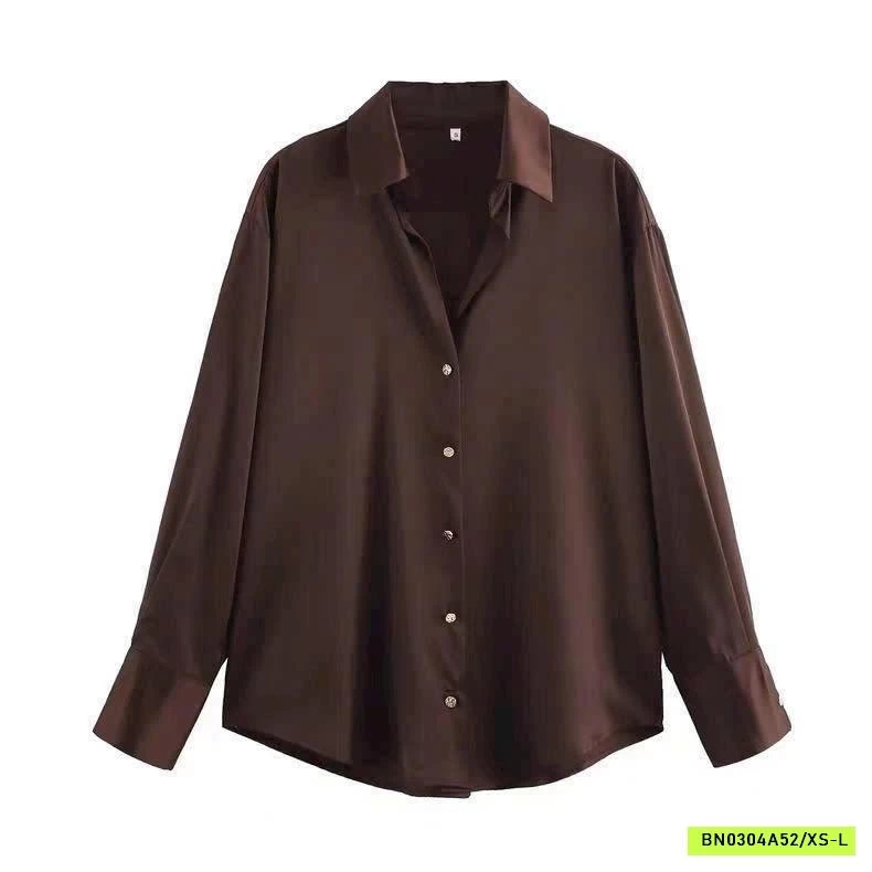 ÁO SƠ MI LỤA SATIN CHO NỮ KASLEAD