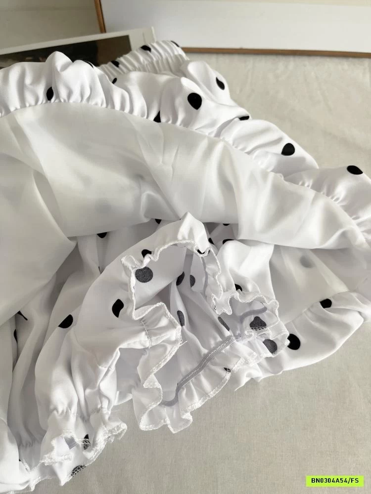 ÁO 2S BÚN KÈM BRA MIX QUẦN BÍ CHẤM BI