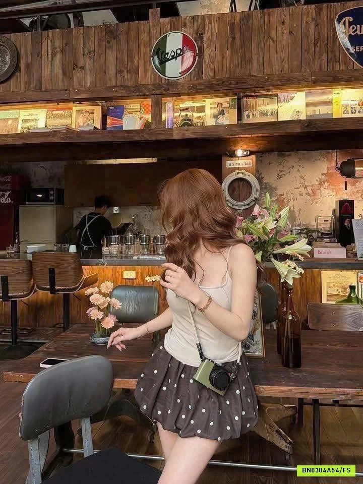 ÁO 2S BÚN KÈM BRA MIX QUẦN BÍ CHẤM BI