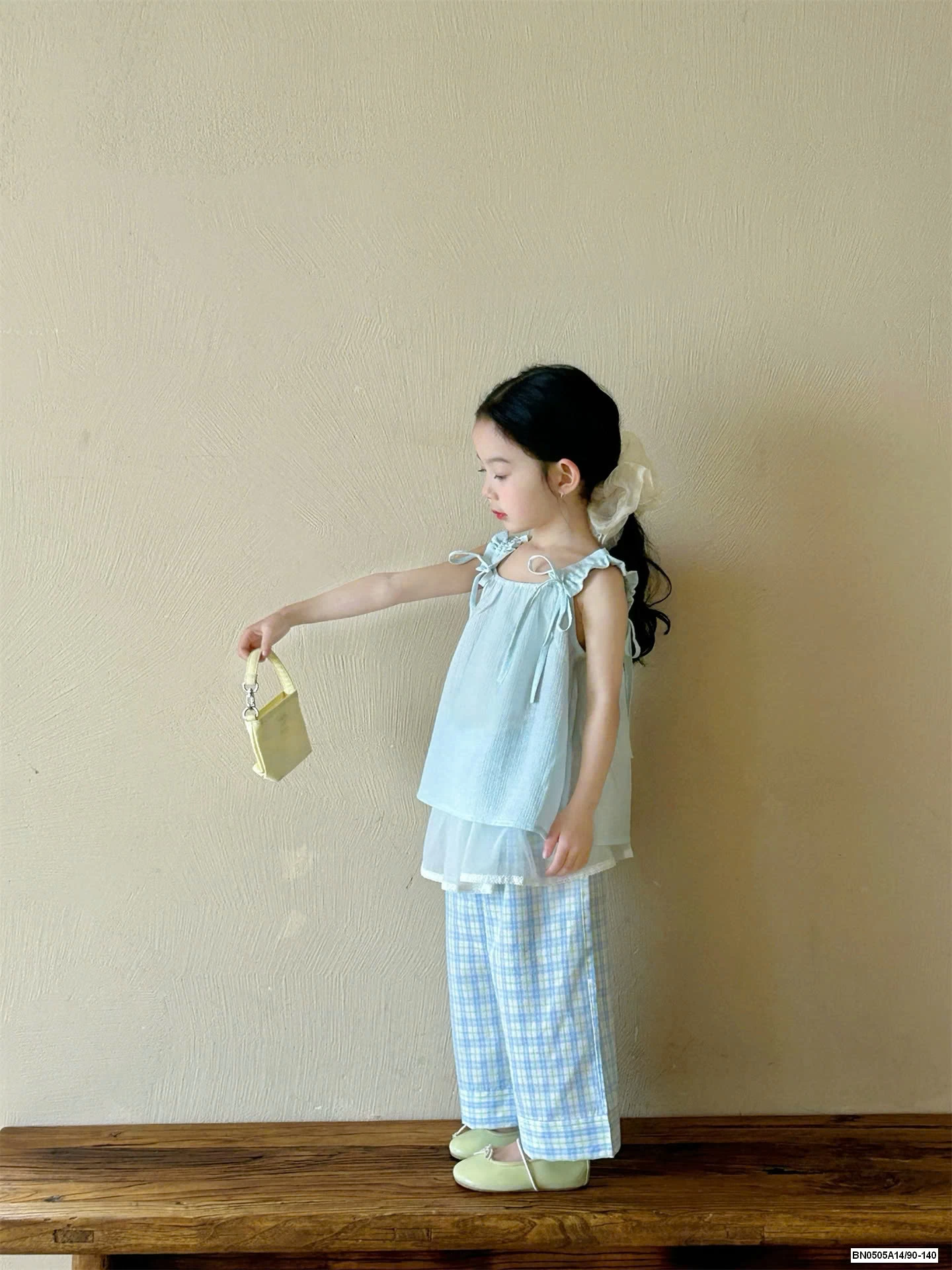 ÁO 2 DÂY BÁNH BÈO MIX QUẦN CARO