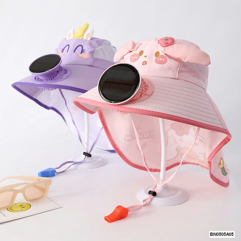 MŨ CHỐNG NAWG=NGS VẠT CHE KÈM QUẠT