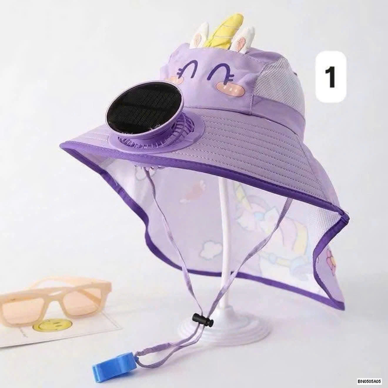 MŨ CHỐNG NAWG=NGS VẠT CHE KÈM QUẠT