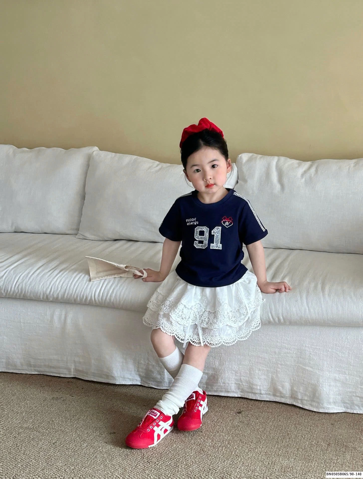 SÉT ÁO THUN SỐ 91 MIX QUẦN VÁY REN