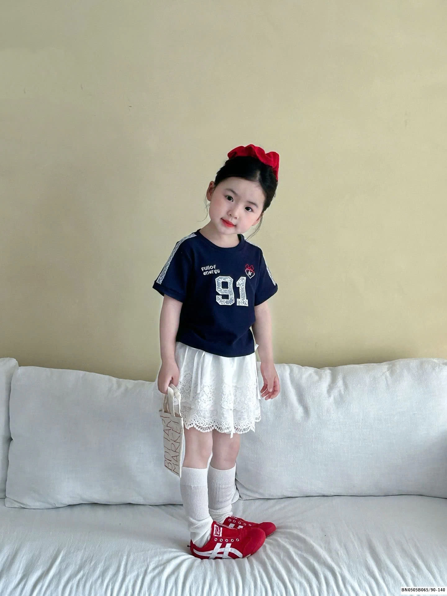 SÉT ÁO THUN SỐ 91 MIX QUẦN VÁY REN