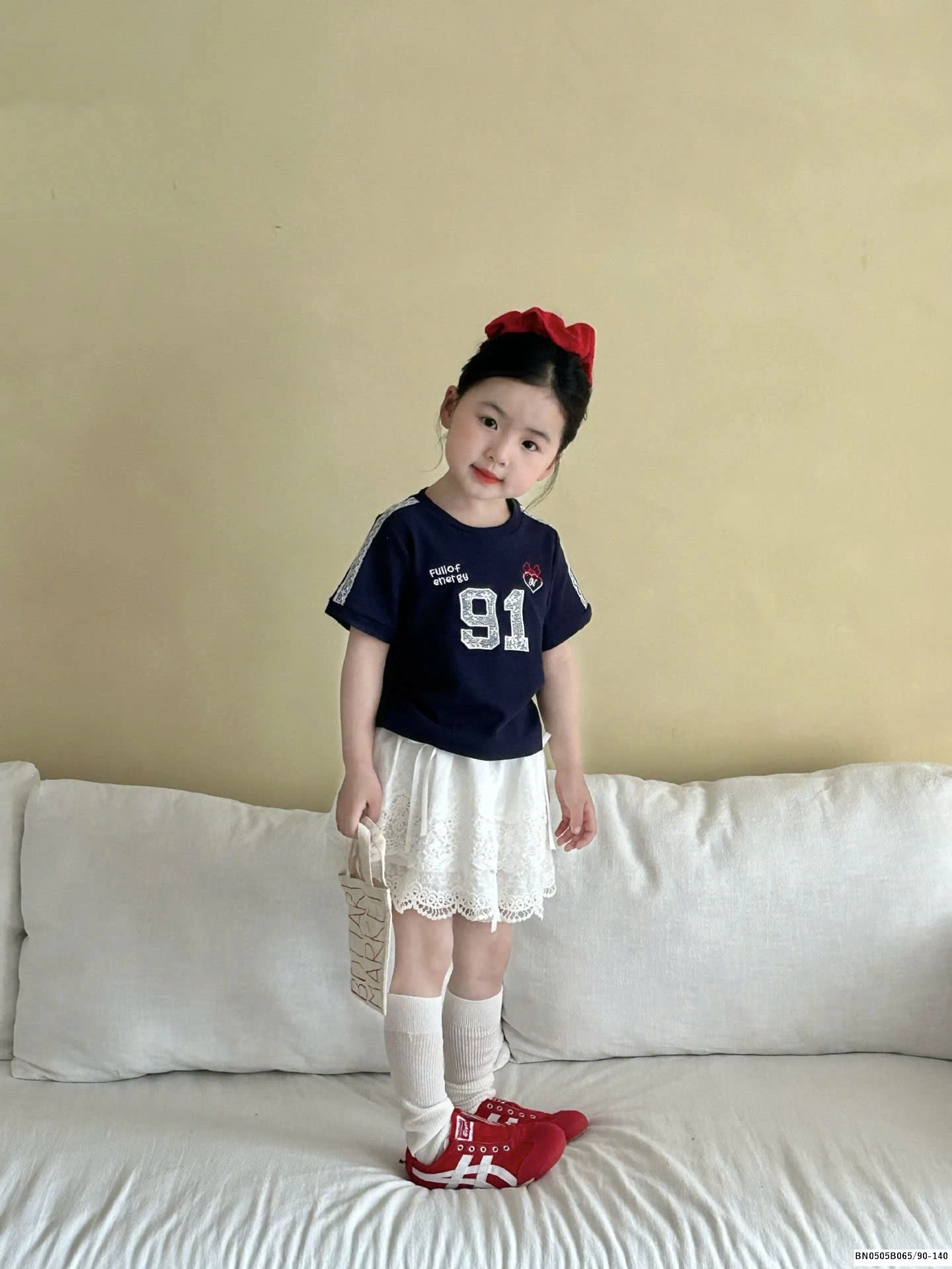 SÉT ÁO THUN SỐ 91 MIX QUẦN VÁY REN