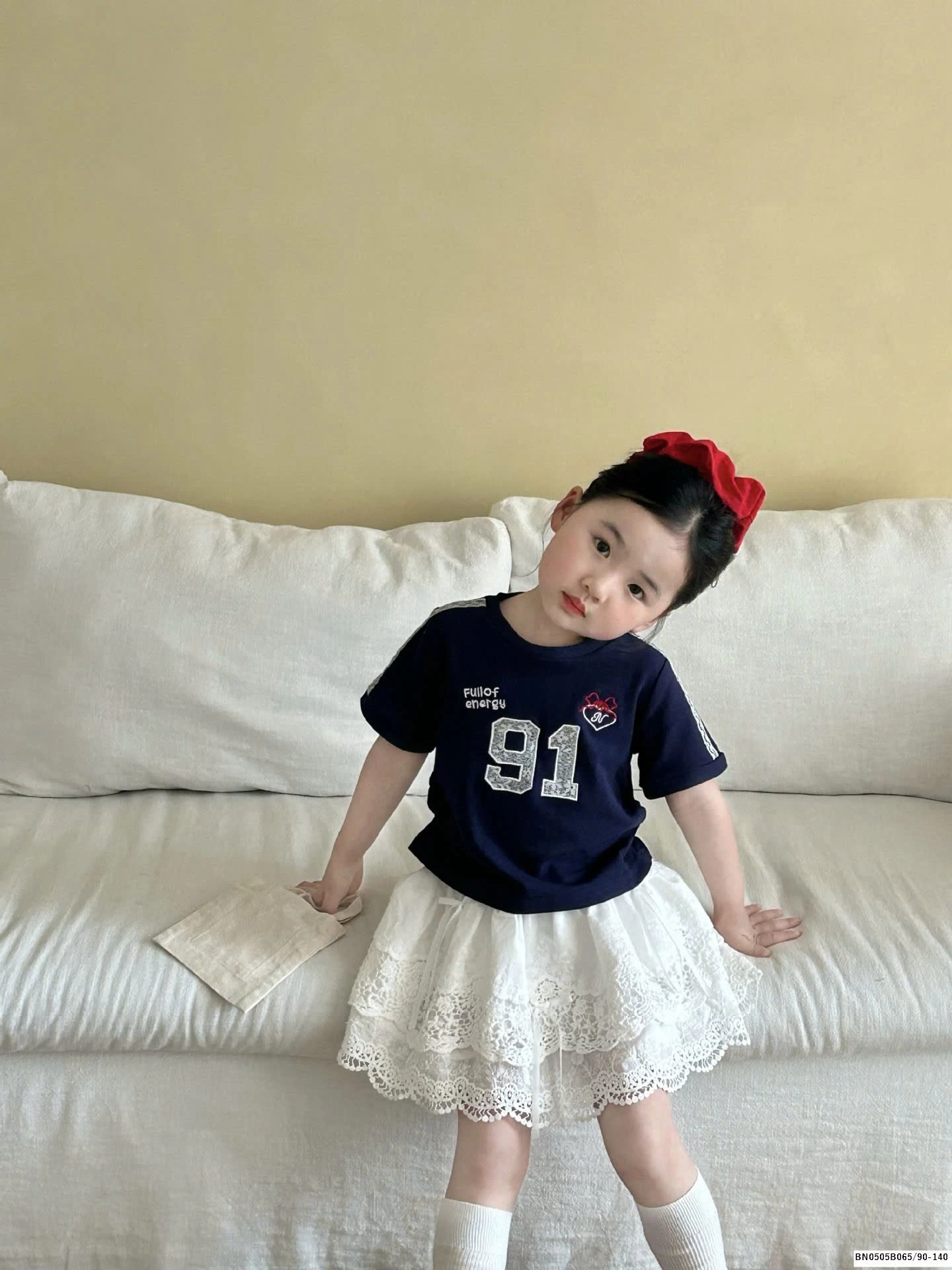 SÉT ÁO THUN SỐ 91 MIX QUẦN VÁY REN