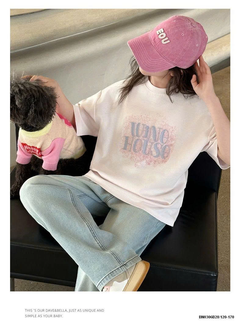 ÁO THUN WINE HOUSE MIX JEAN SUÔNG BẠC MÀU