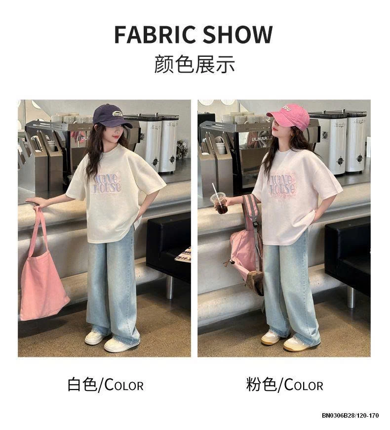 ÁO THUN WINE HOUSE MIX JEAN SUÔNG BẠC MÀU