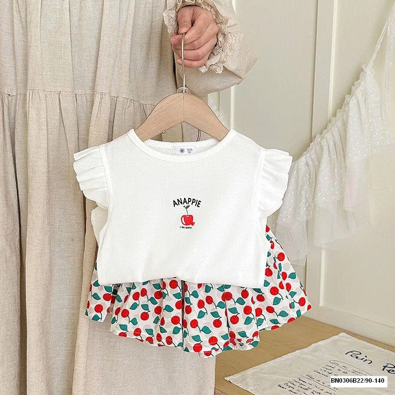 SÉT ÁO CÁNH TIÊN MIX QUẦN VÁY HOA