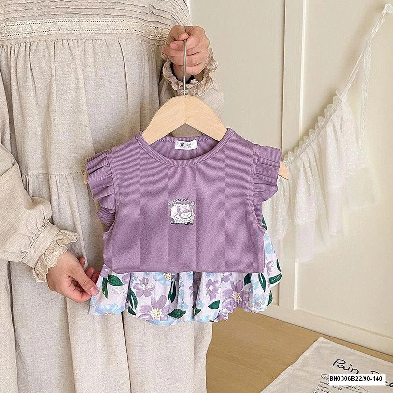 SÉT ÁO CÁNH TIÊN MIX QUẦN VÁY HOA