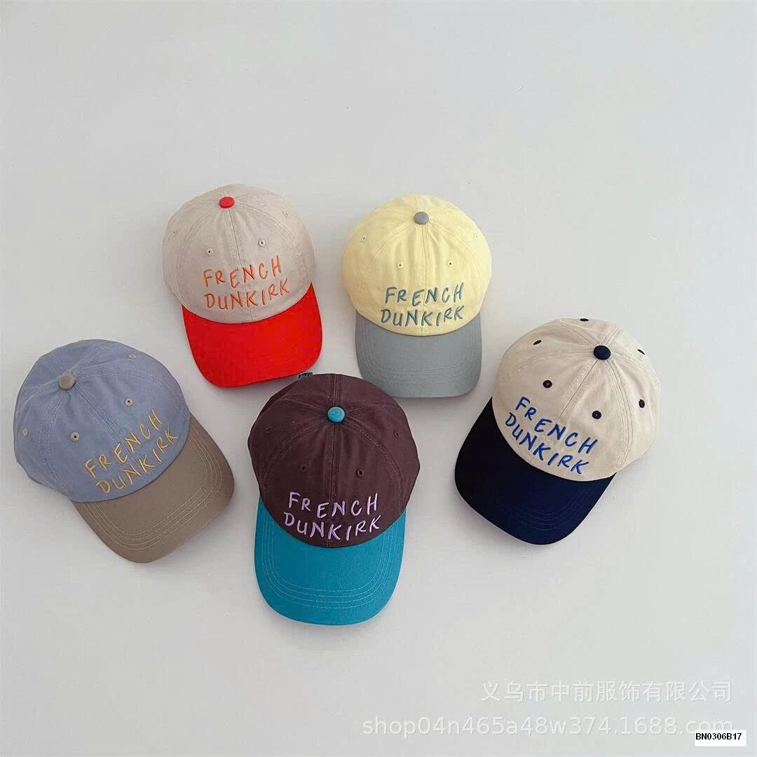 MŨ KẾT PHỐI MÀU THÊU CHỮ