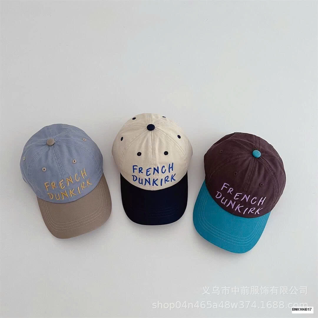 MŨ KẾT PHỐI MÀU THÊU CHỮ