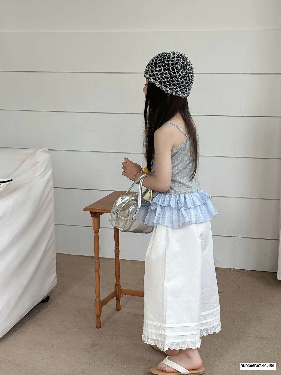 SÉT ÁO 2 DÂY VIỀN BÉO MIX QUẦN SUÔNG TRẮNG