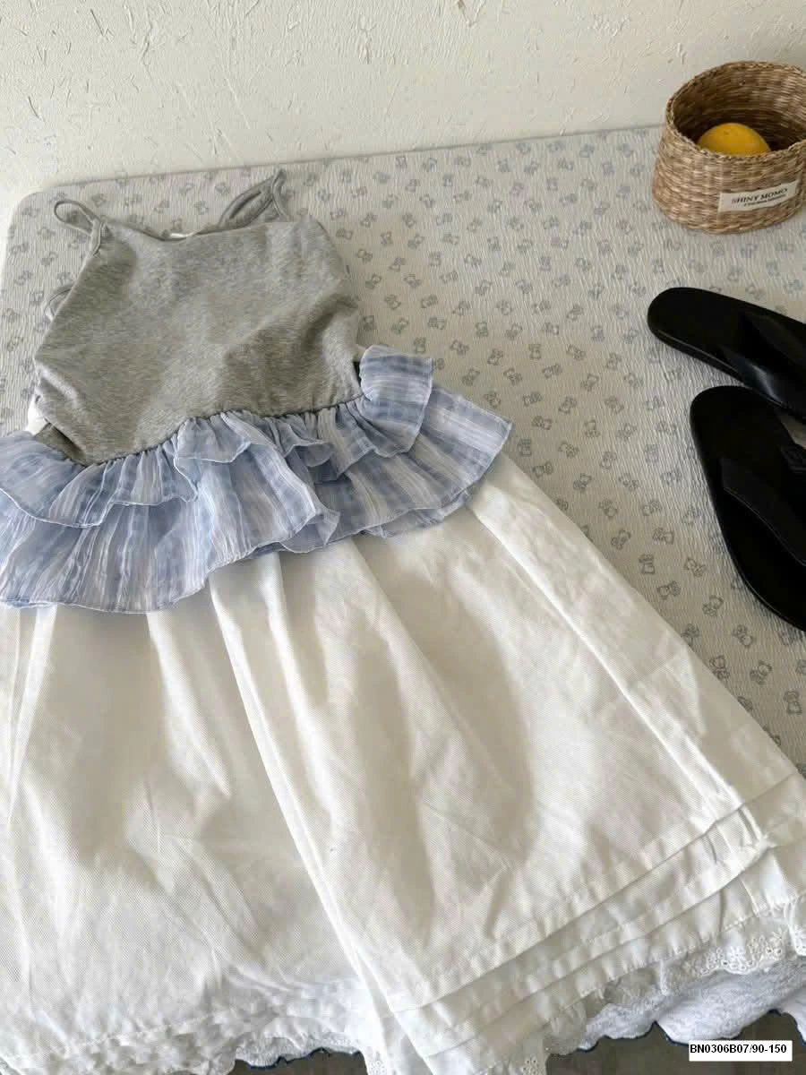 SÉT ÁO 2 DÂY VIỀN BÉO MIX QUẦN SUÔNG TRẮNG