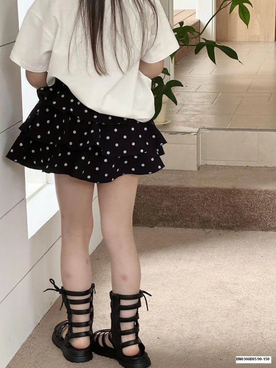 SÉT ÁO THUN TRÁI TIM MIX CV CHẤM BI