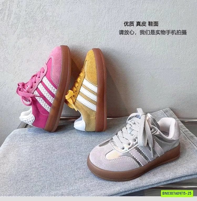 GIÀY THỂ THAO 3 VẠCH PHỐI DA LỘN