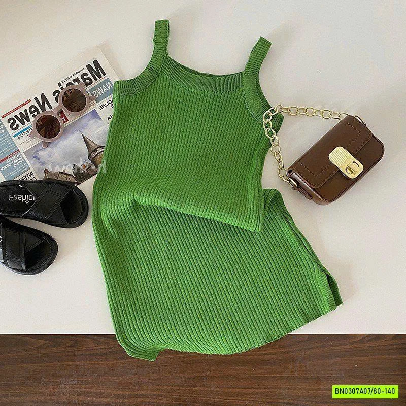 ĐẦM LEN 2 DÂY XANH