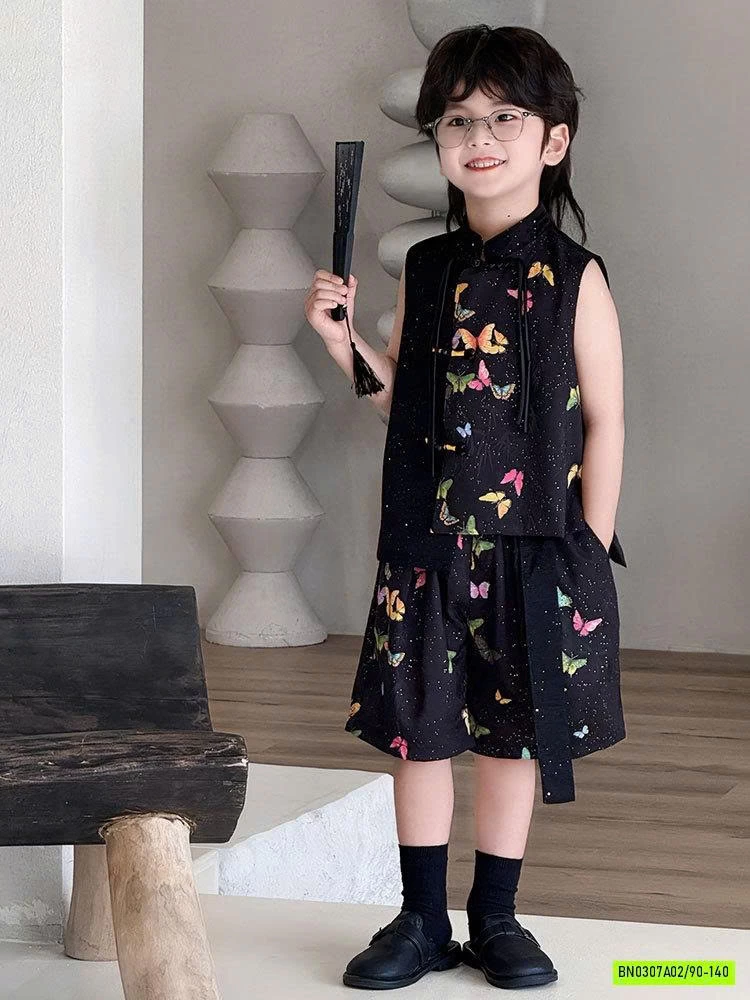 SÉT BỘ CỔ TRANG HỌA TIẾT BƯỚM BT