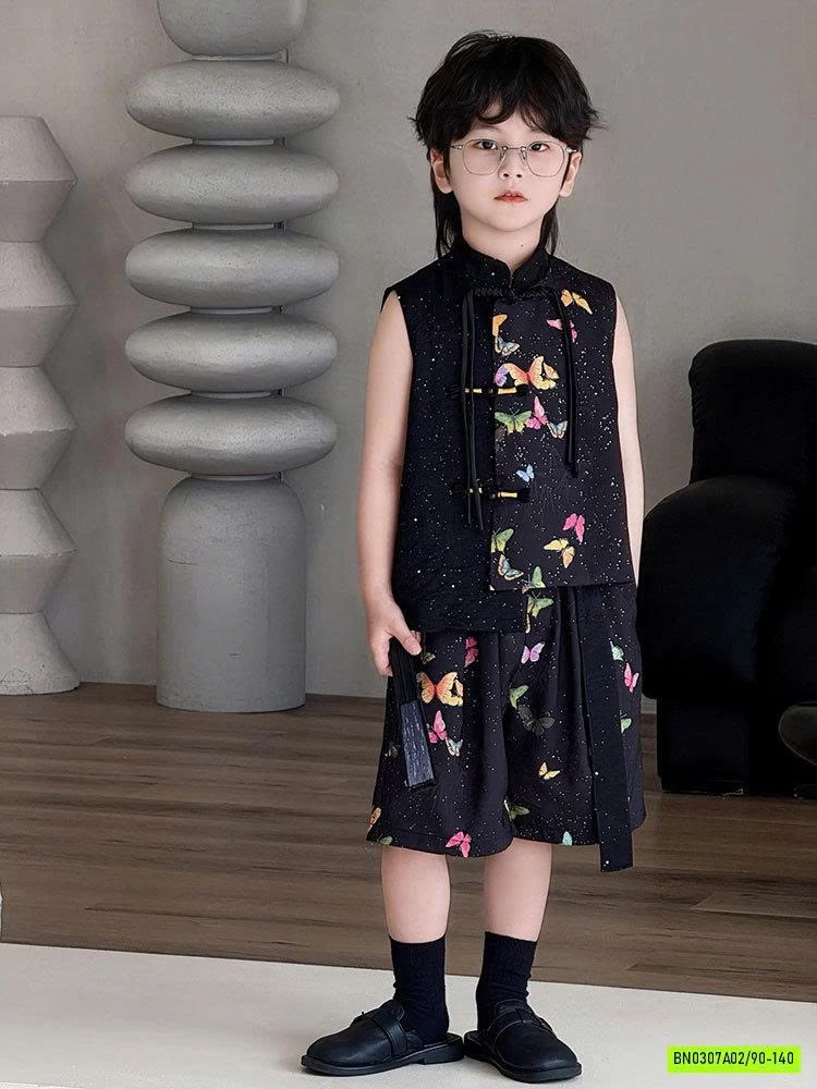 SÉT BỘ CỔ TRANG HỌA TIẾT BƯỚM BT