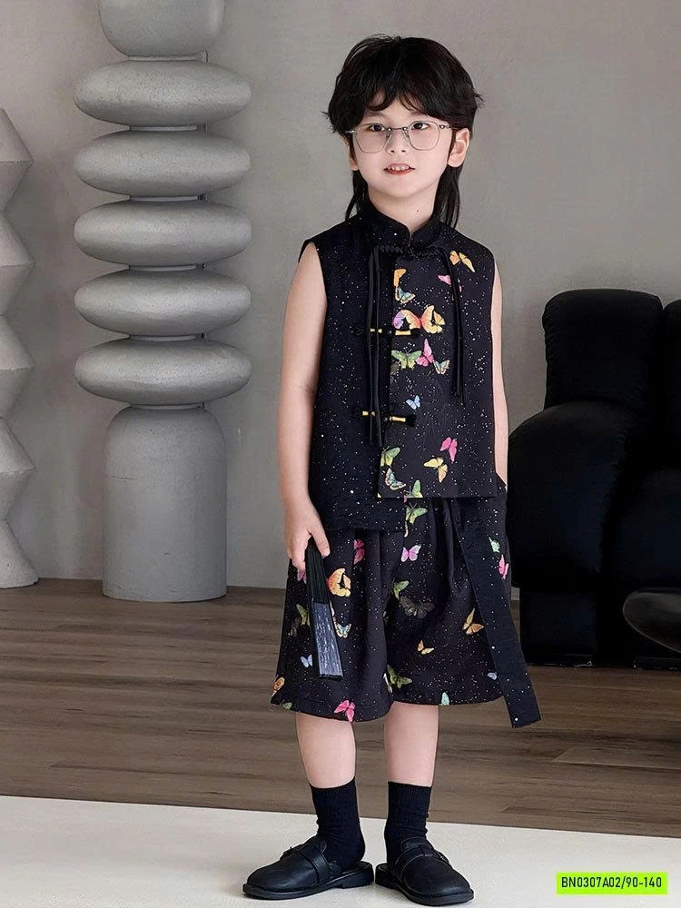 SÉT BỘ CỔ TRANG HỌA TIẾT BƯỚM BT