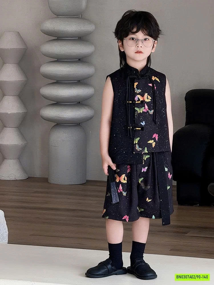 SÉT BỘ CỔ TRANG HỌA TIẾT BƯỚM BT