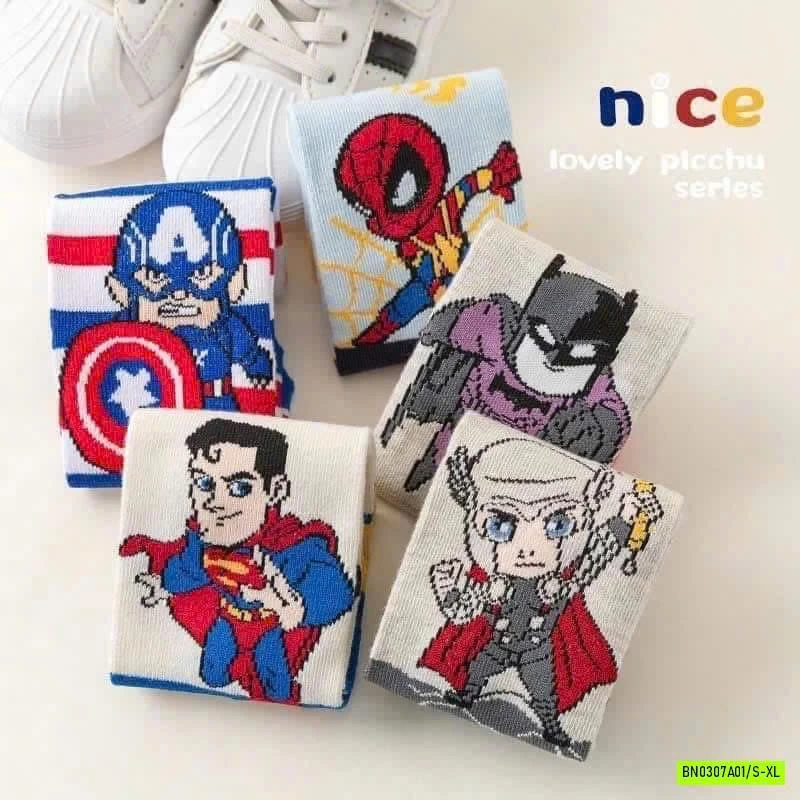 SÉT 6Đ TẤT SIÊU ANH HÙNG