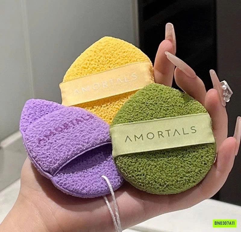 SÉT 3 BÔNG MÚT RỬA MẶT AMORTALS