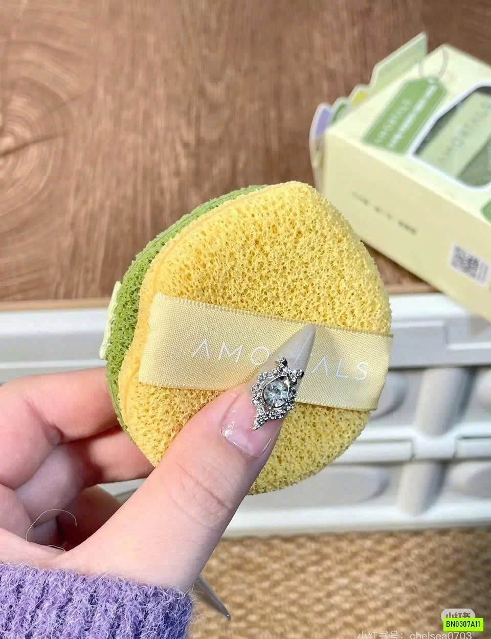 SÉT 3 BÔNG MÚT RỬA MẶT AMORTALS