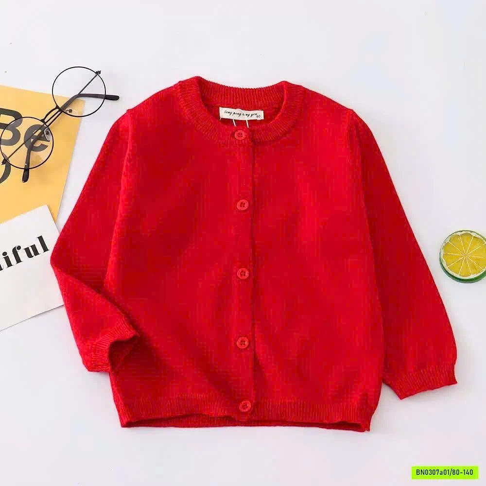 CARDIGAN TRƠN MÀU QUỐC DÂN
