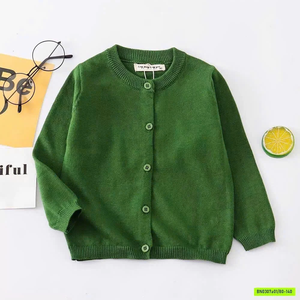 CARDIGAN TRƠN MÀU QUỐC DÂN