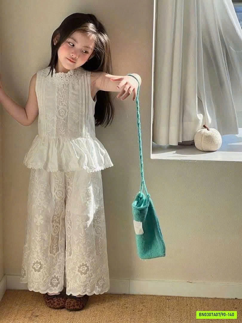 SÉT SUÔNG ĐŨI REN THÊU BABYDOLL