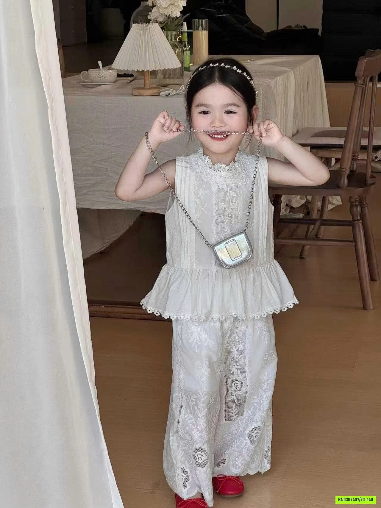 SÉT SUÔNG ĐŨI REN THÊU BABYDOLL