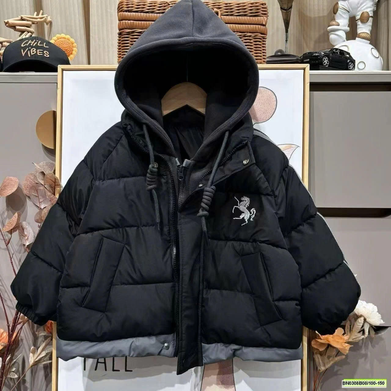 KHOÁC PHAO LIỀN MŨ NỈ