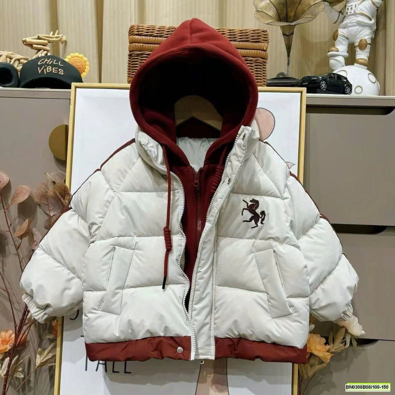 KHOÁC PHAO LIỀN MŨ NỈ