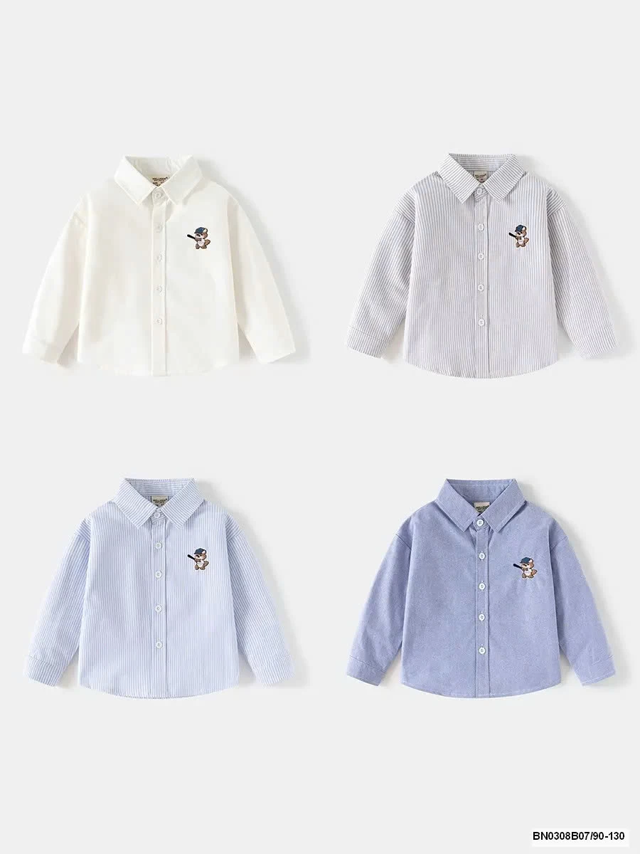 ÁO SƠ MI GẤU ĐỘI MŨ WELLKIDS