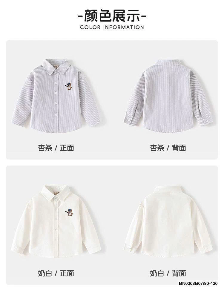 ÁO SƠ MI GẤU ĐỘI MŨ WELLKIDS