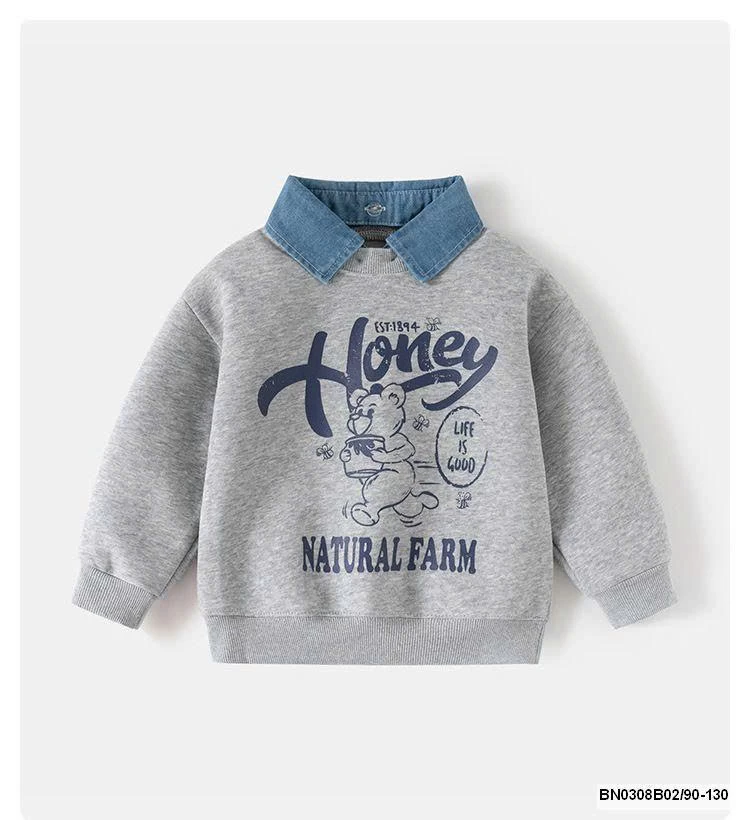 ÁO NỈ CỔ JEAN Wellkids