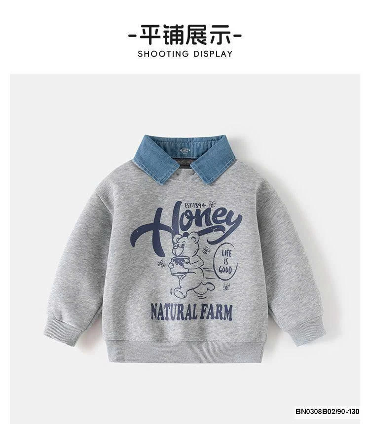 ÁO NỈ CỔ JEAN Wellkids