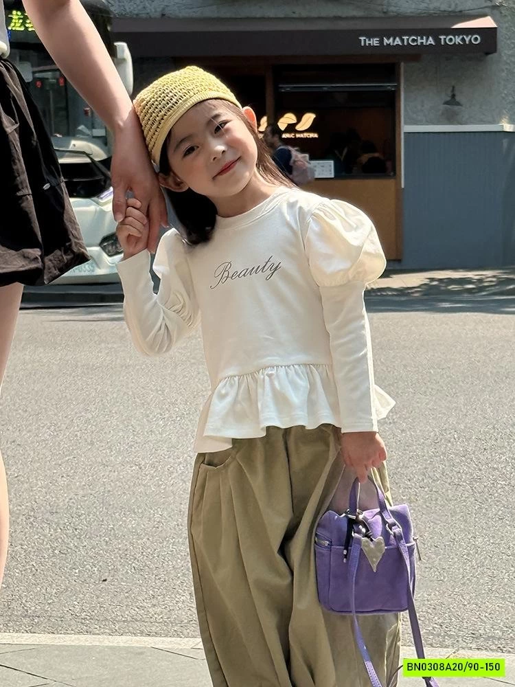 ÁO THUN TAY BỒNG GẤU VIỀN BÈO