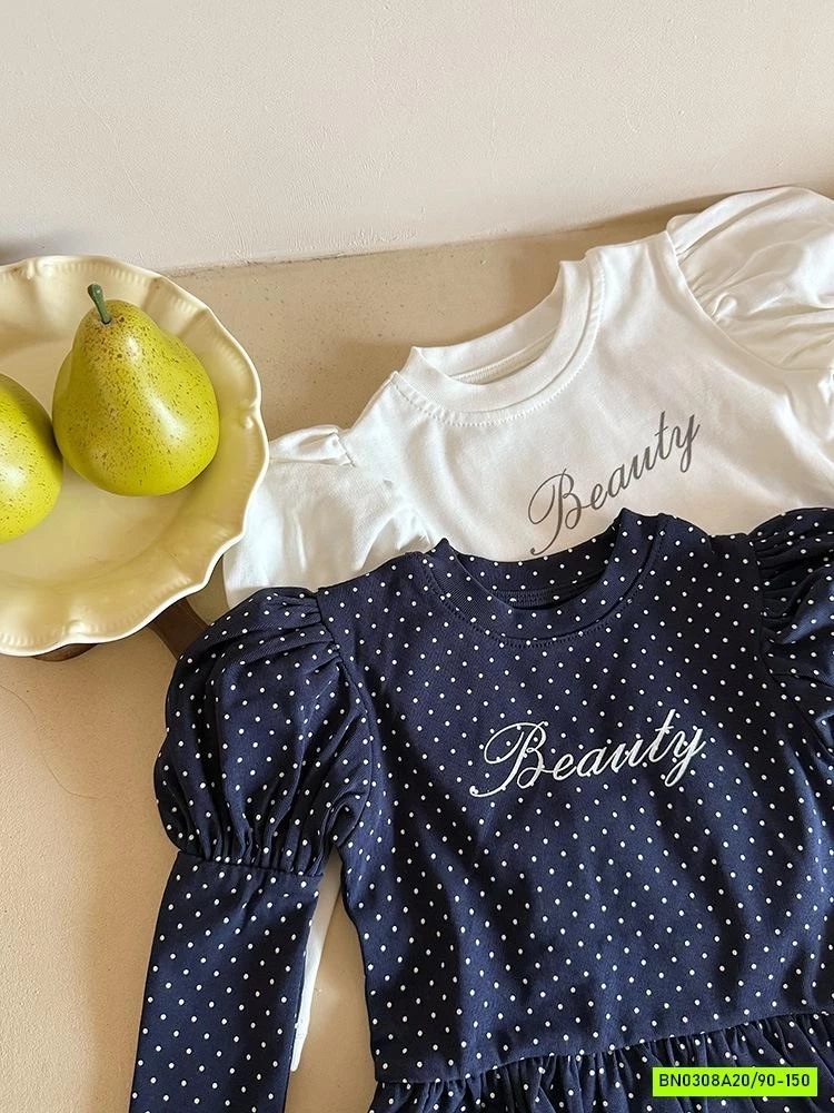 ÁO THUN TAY BỒNG GẤU VIỀN BÈO