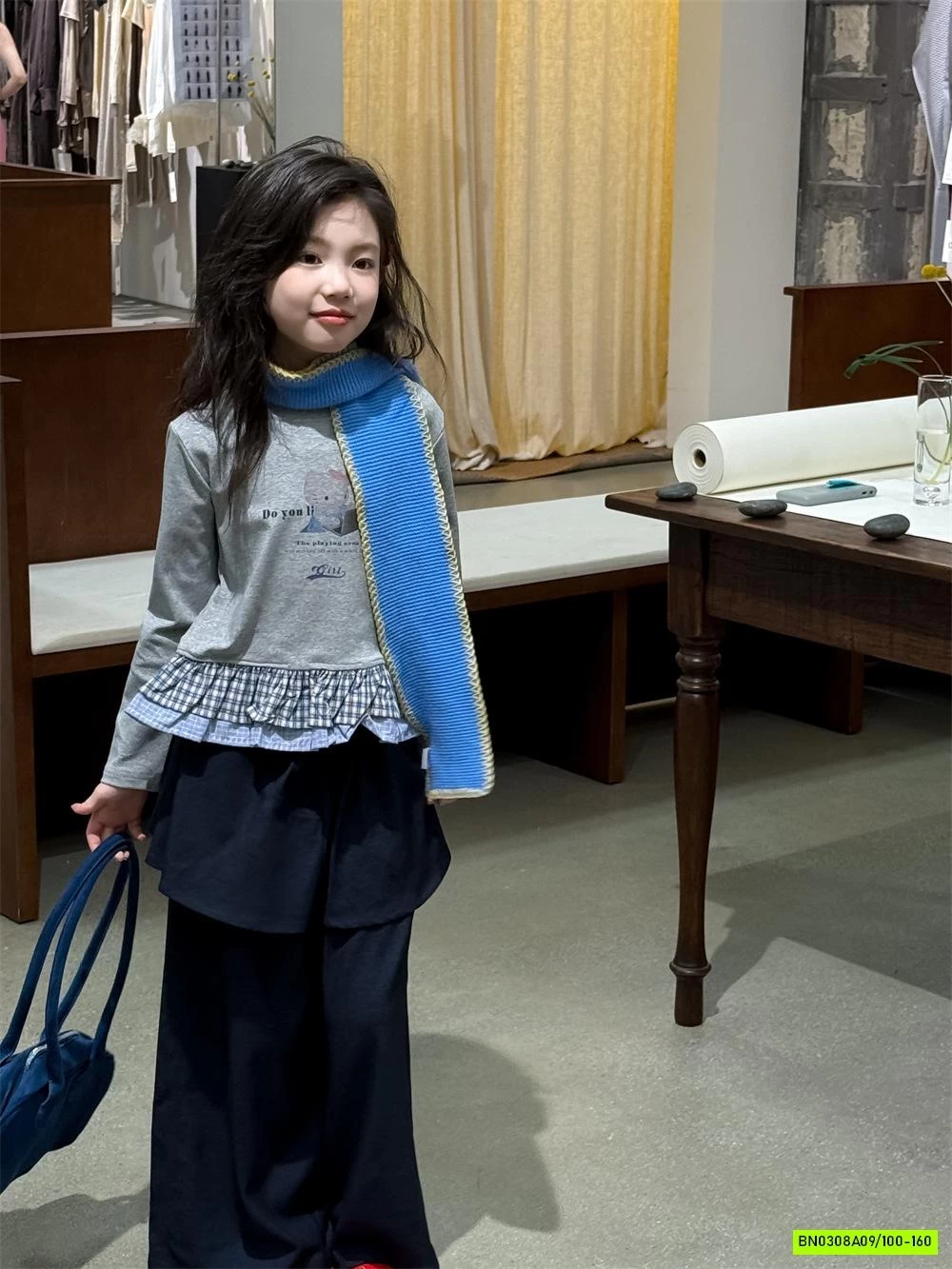 ÁO THUN PHỐI VIỀN BÈO CARO