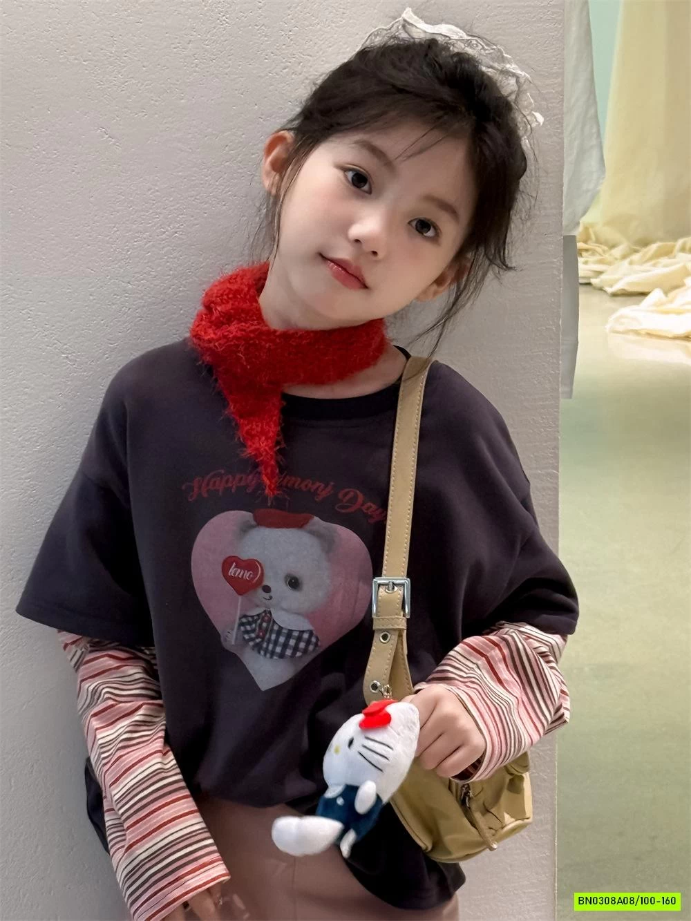 ÁO THUN GIẢ 2 LỚP TAY KẺ