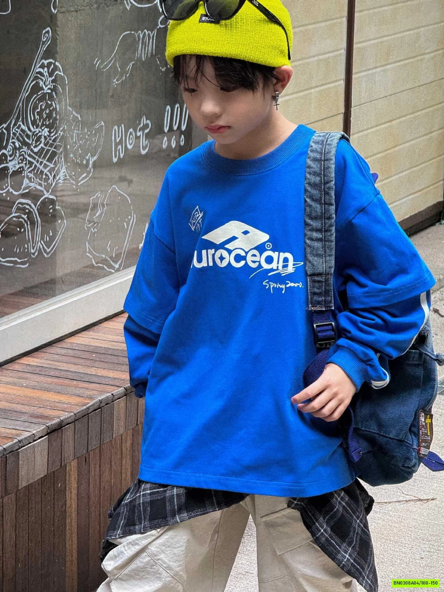 ÁO THUN THỂ THAO XANH SỌC TAY