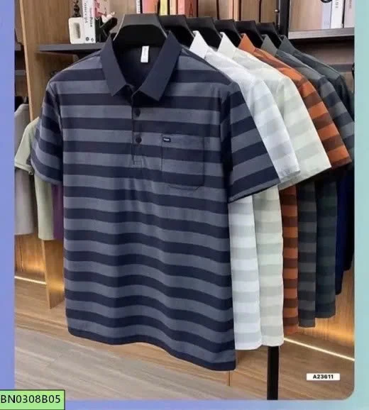 ÁO POLO KẺ NGANG NAM