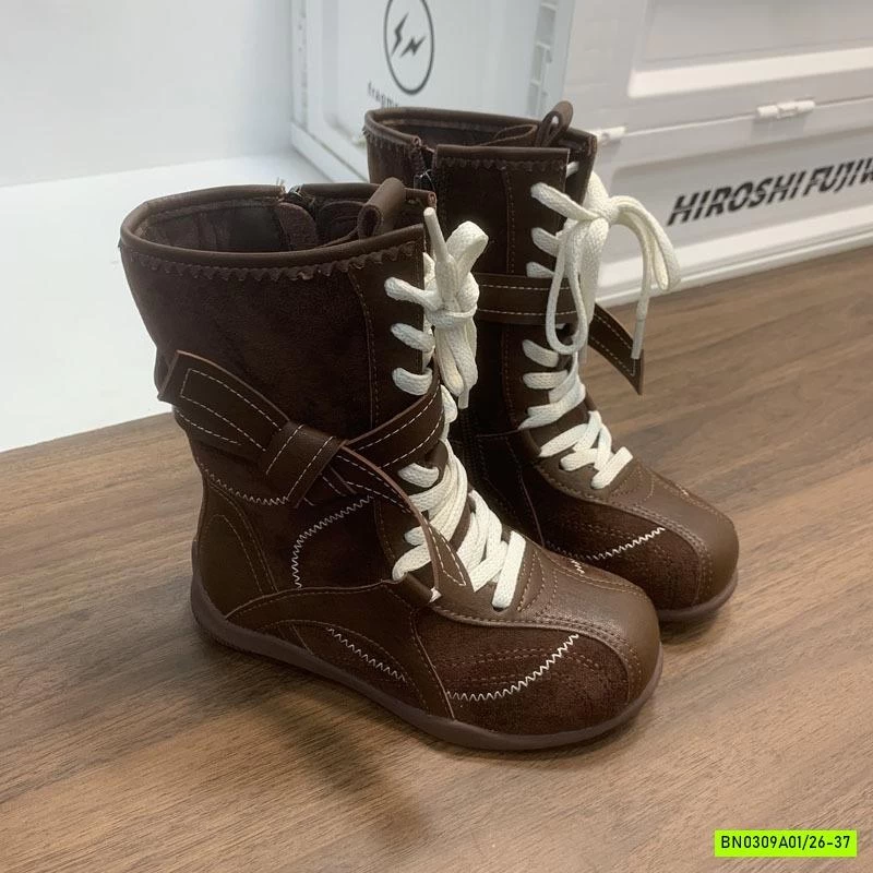 BOOT DA PHỐI NHUNG VINTAGE