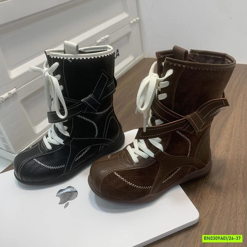 BOOT DA PHỐI NHUNG VINTAGE