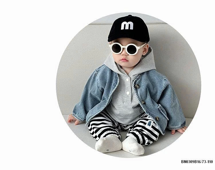 ÁO KHOÁC JEAN HÀN QUỐC MIX THUN CÓ MŨ