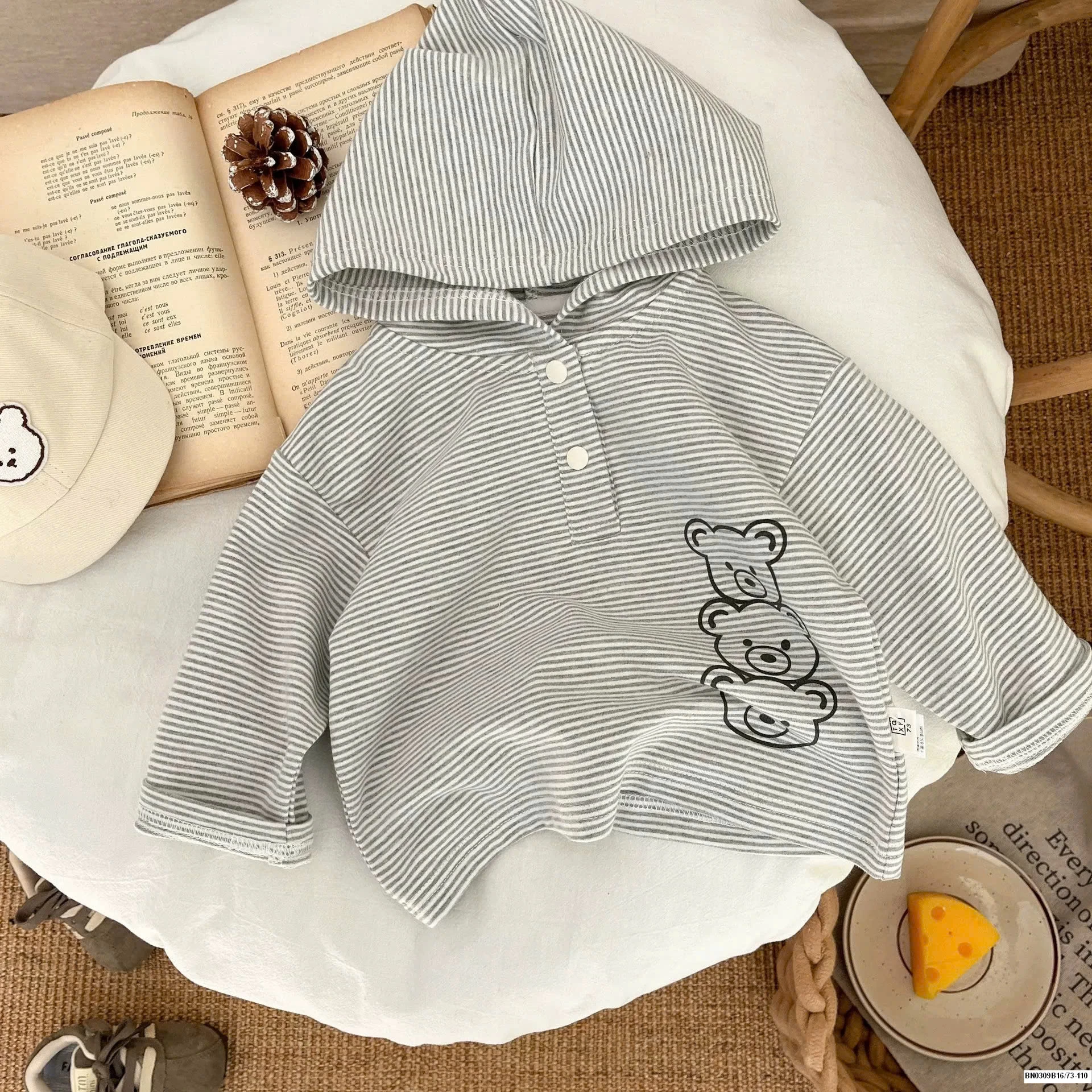 ÁO KHOÁC JEAN HÀN QUỐC MIX THUN CÓ MŨ